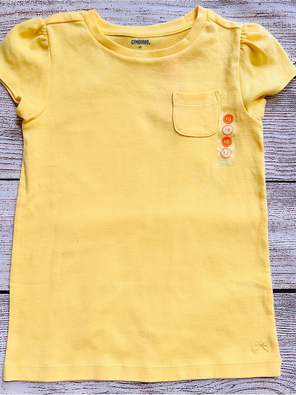 NWT Gymboree Yellow Cap Sleeve T-shirt Girl’s Sz 10